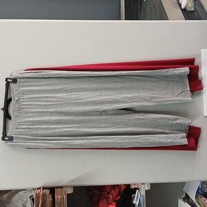 Women's 2 Pack Gray And Red BAMBOO Sleepwear Pants SIZE XL